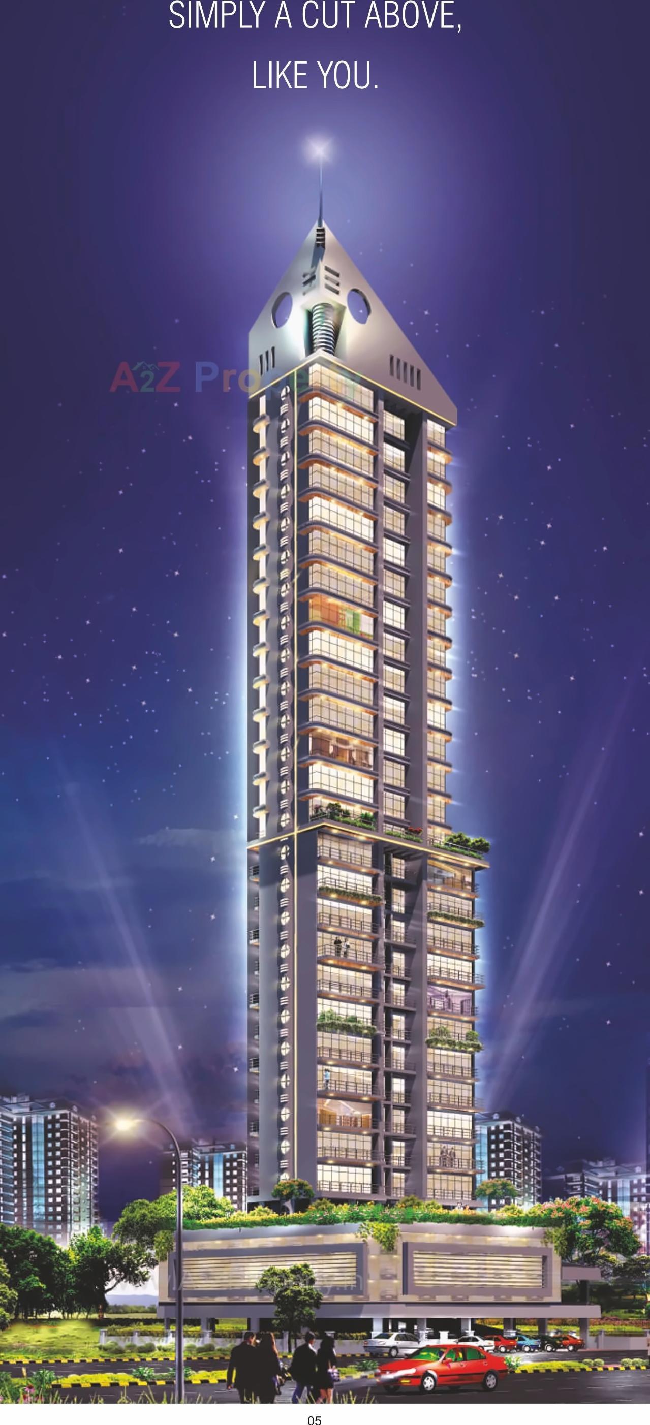 3D Elevation of real estate project Vishwa Hans located at Kharghar, Raigarh, Maharashtra