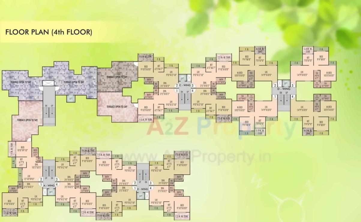 Layout of real estate project Vrindavan located at Karjat, Raigarh, Maharashtra