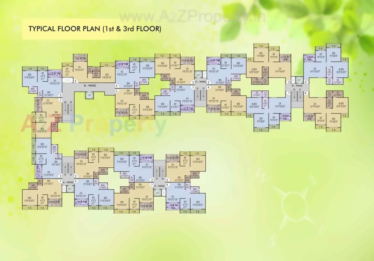 Layout of real estate project Vrindavan located at Karjat, Raigarh, Maharashtra