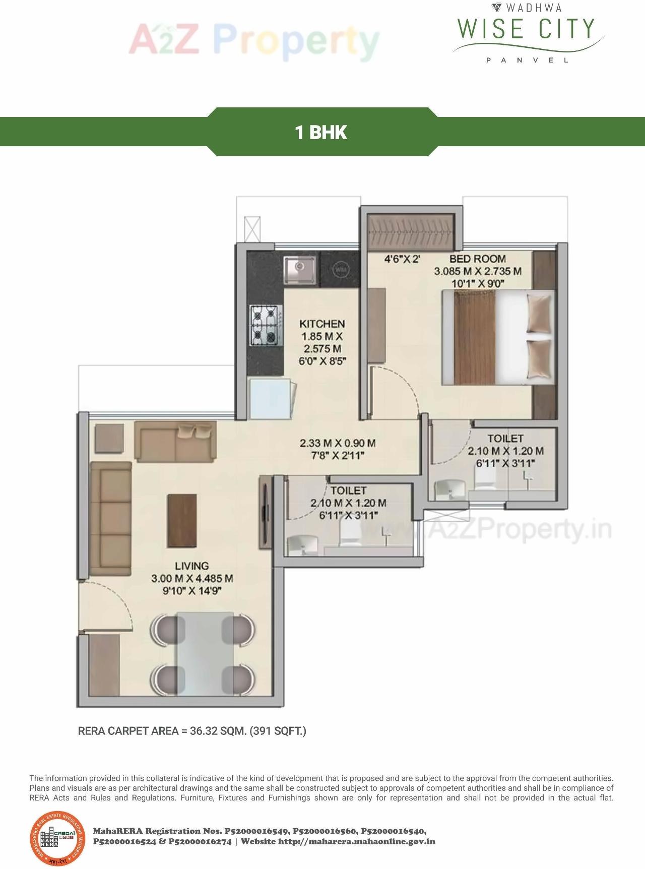 Layout of real estate project Wise City, South Block , Plot Rz located at Wardoli, Raigarh, Maharashtra