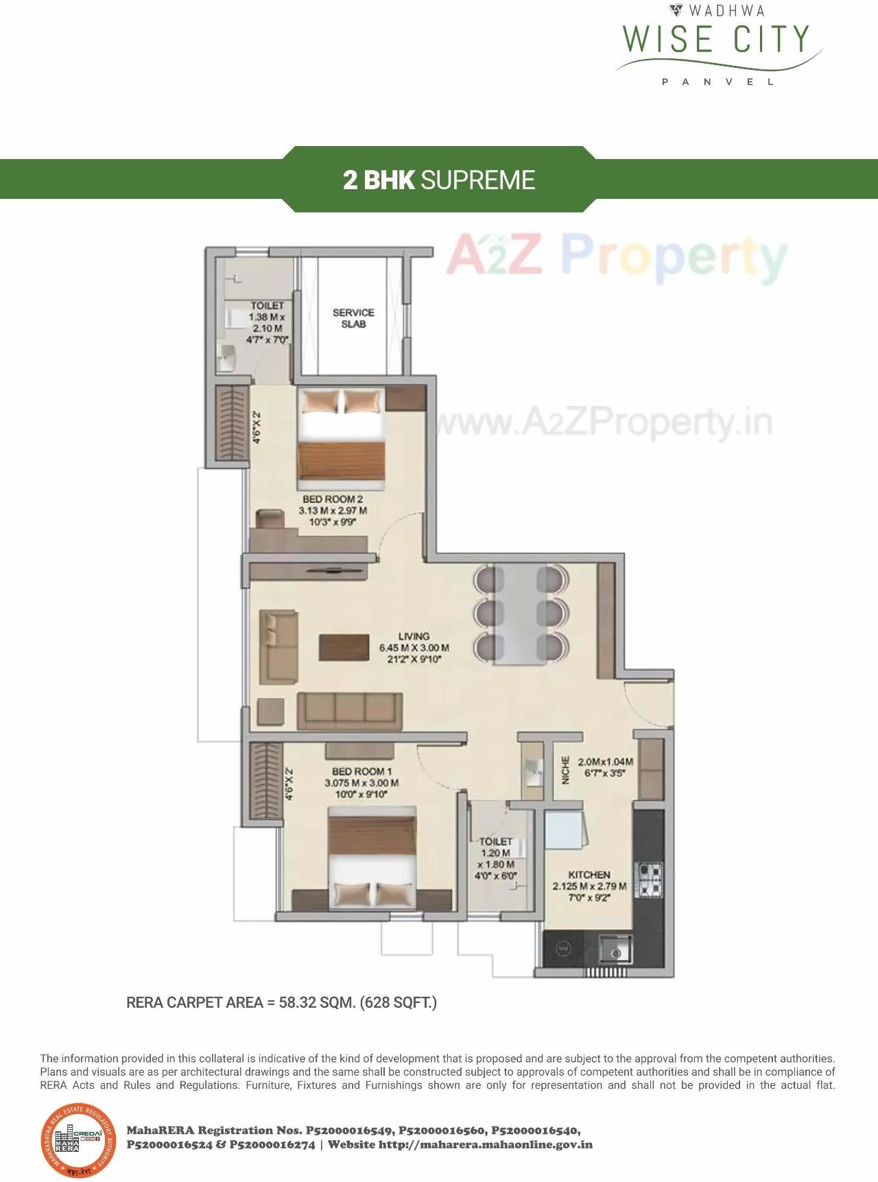 Layout of real estate project Wise City, South Block , Plot Rz located at Wardoli, Raigarh, Maharashtra