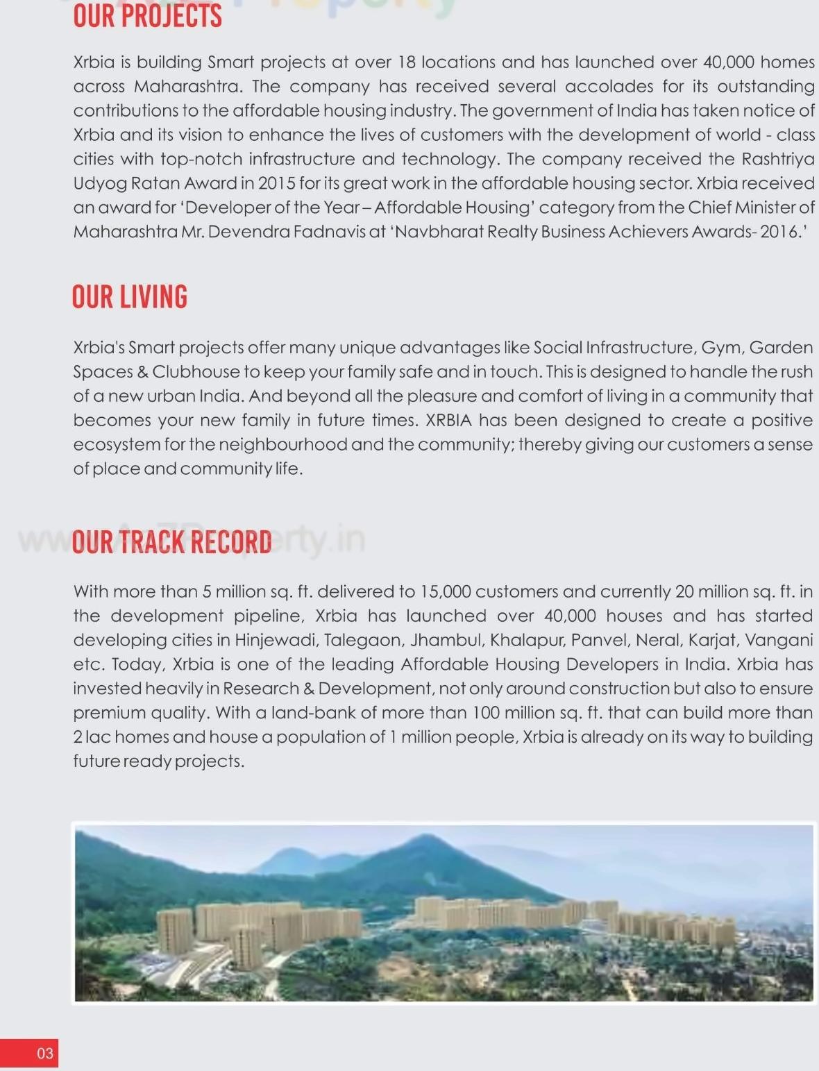  of real estate project Xrbia Vangani located at Khadyachapada, Raigarh, Maharashtra