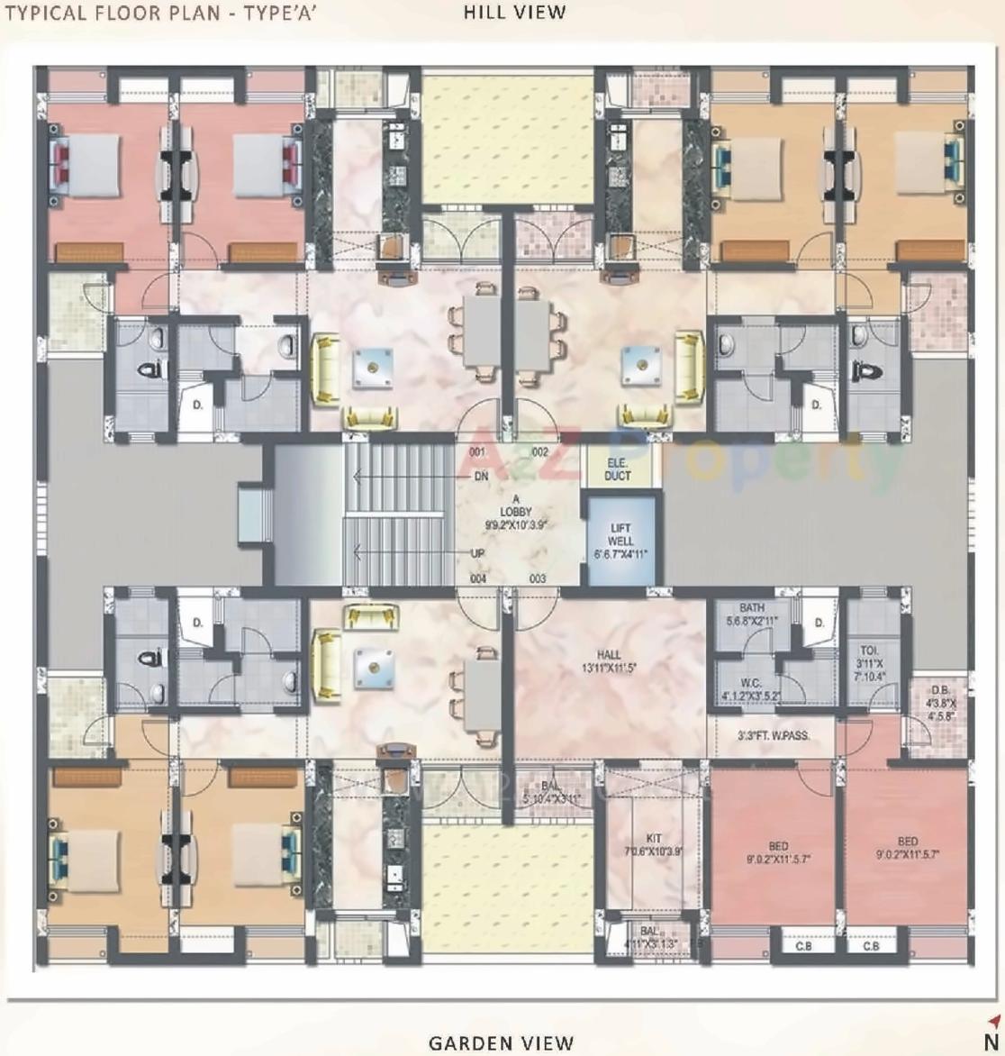 Layout of real estate project Yashdeep Residency located at Khalapur, Raigarh, Maharashtra