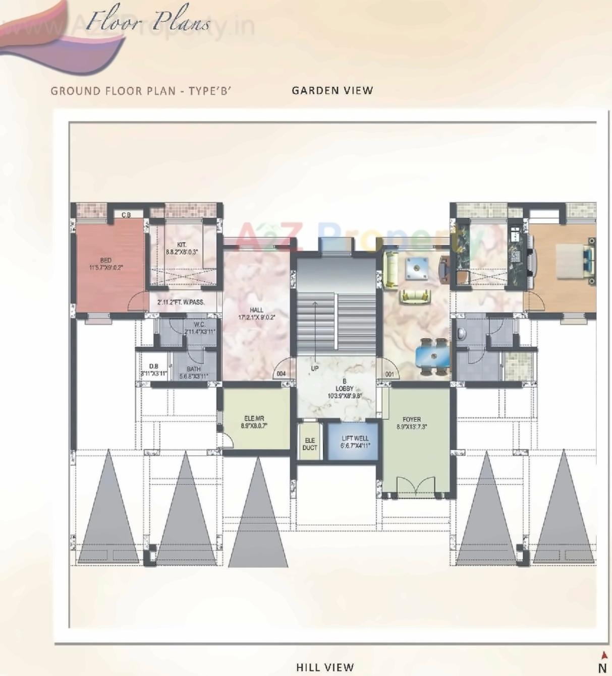Layout of real estate project Yashdeep Residency located at Khalapur, Raigarh, Maharashtra
