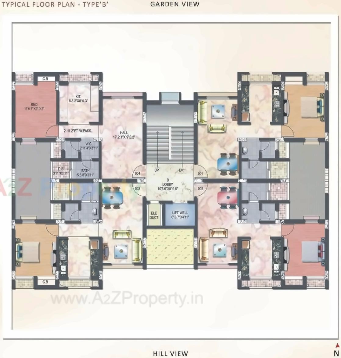 Layout of real estate project Yashdeep Residency located at Khalapur, Raigarh, Maharashtra