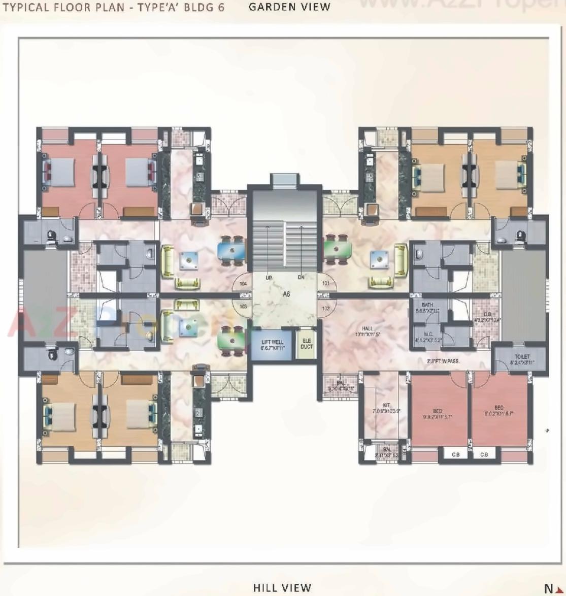 Layout of real estate project Yashdeep Residency located at Khalapur, Raigarh, Maharashtra