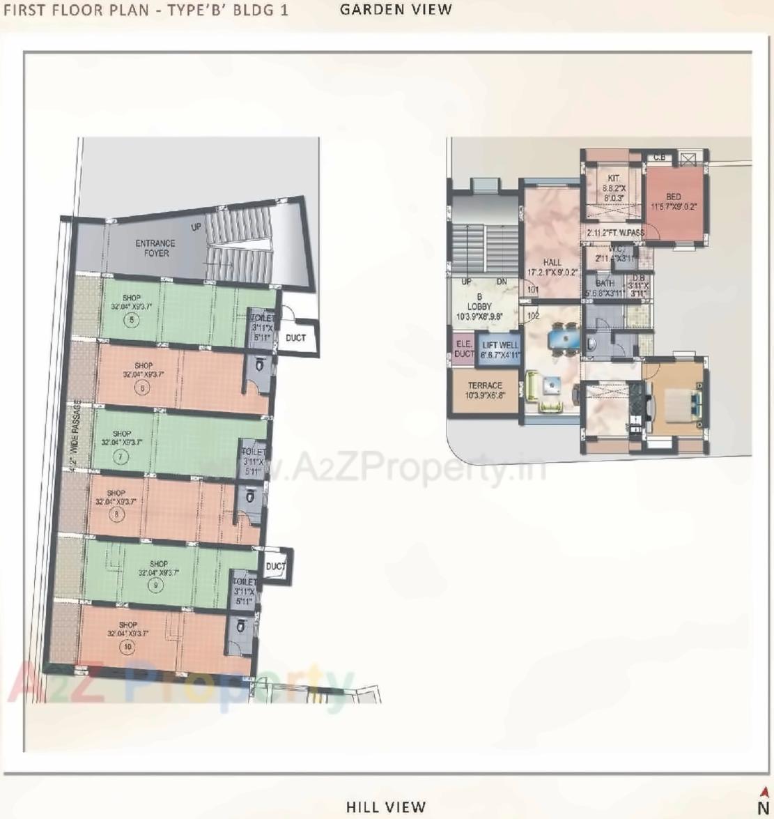 Layout of real estate project Yashdeep Residency located at Khalapur, Raigarh, Maharashtra