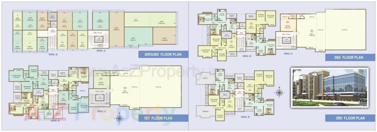 Layout of real estate project Aathley Sankul located at Rahataghar, Ratnagiri, Maharashtra