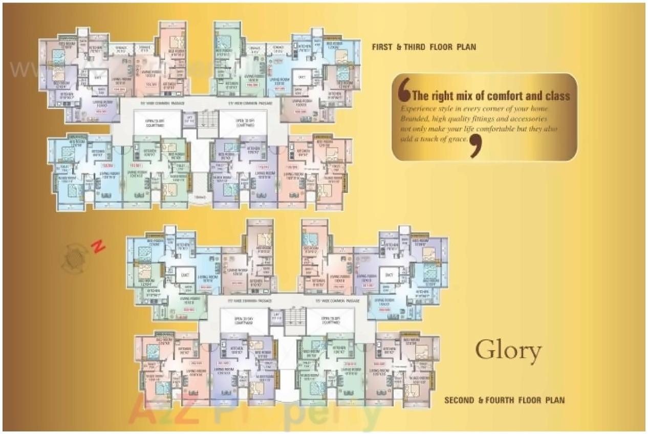 Layout of real estate project Arihant City Pride Majenta located at Nachane-ct, Ratnagiri, Maharashtra