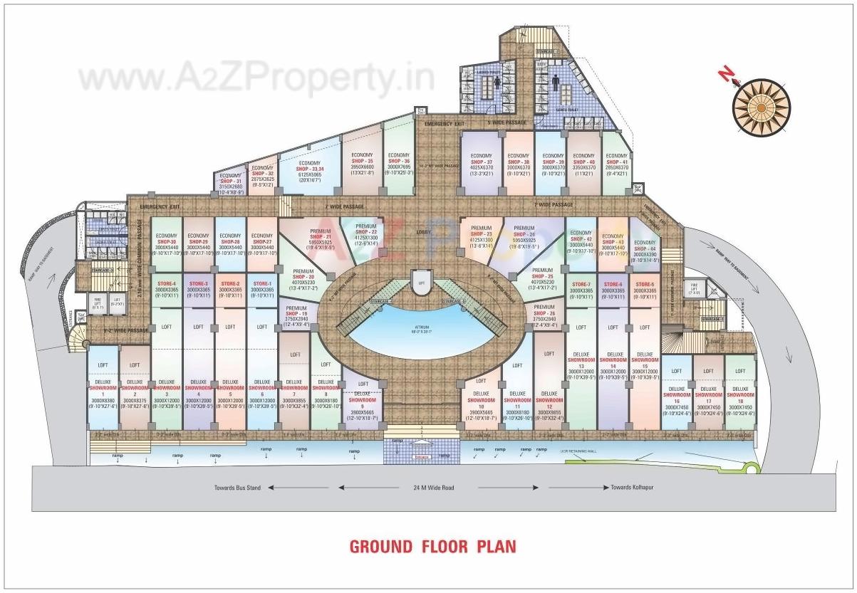Layout of real estate project Arihant Mall located at Ratnagiri-m-cl, Ratnagiri, Maharashtra