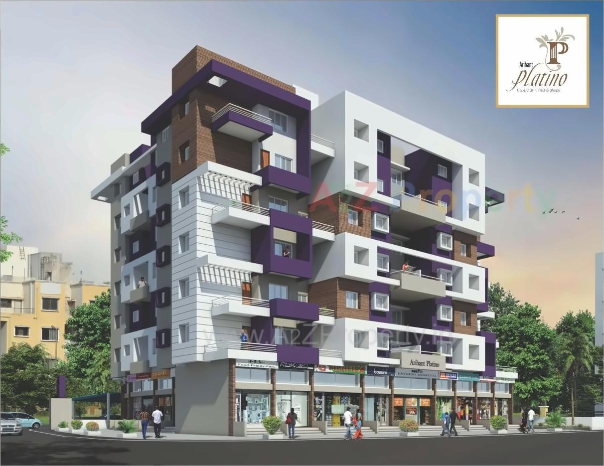 3D Elevation of real estate project Arihant Platino located at Nachane-ct, Ratnagiri, Maharashtra