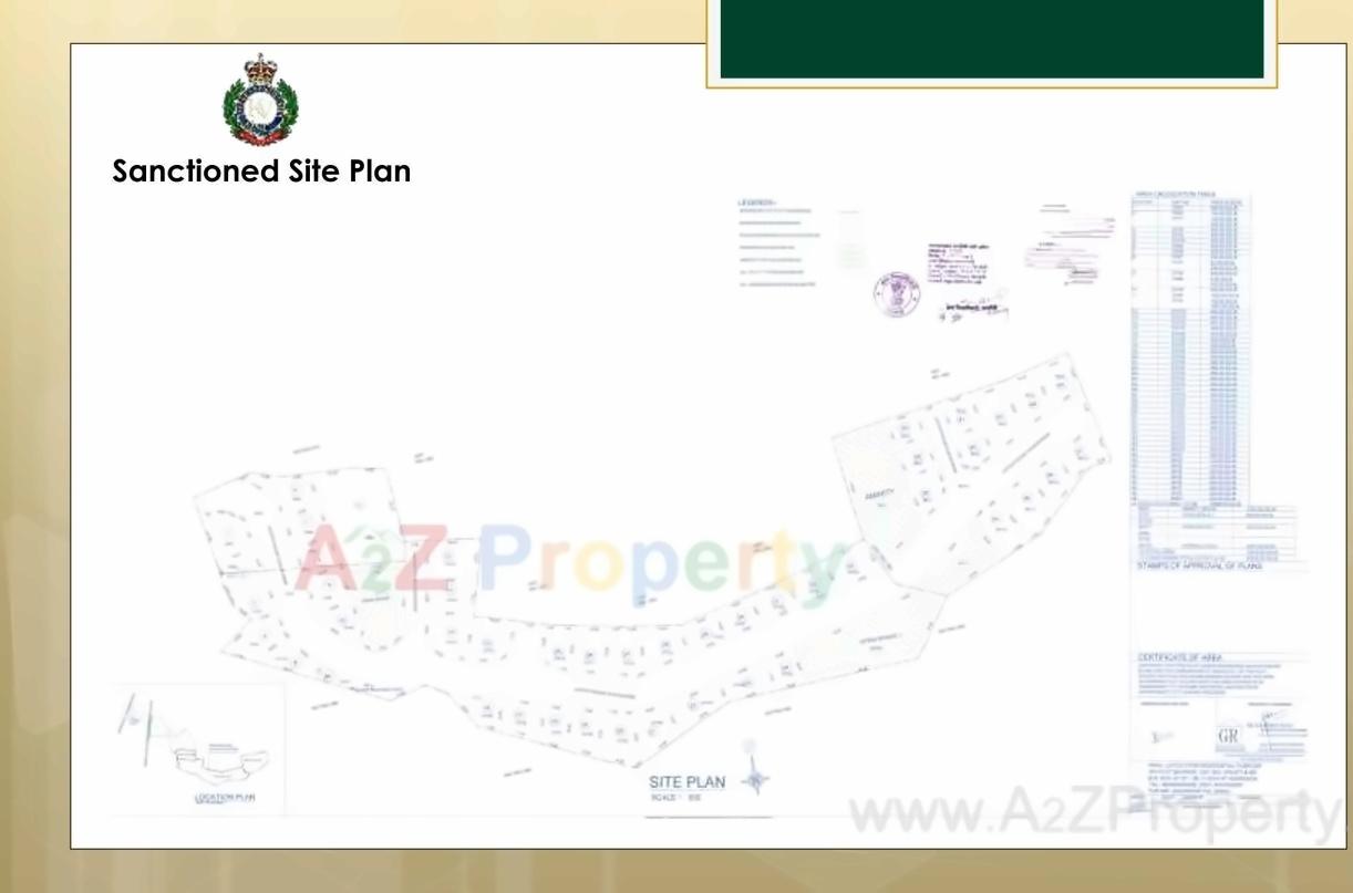 Layout of real estate project Kings Village located at Shirgaon, Ratnagiri, Maharashtra