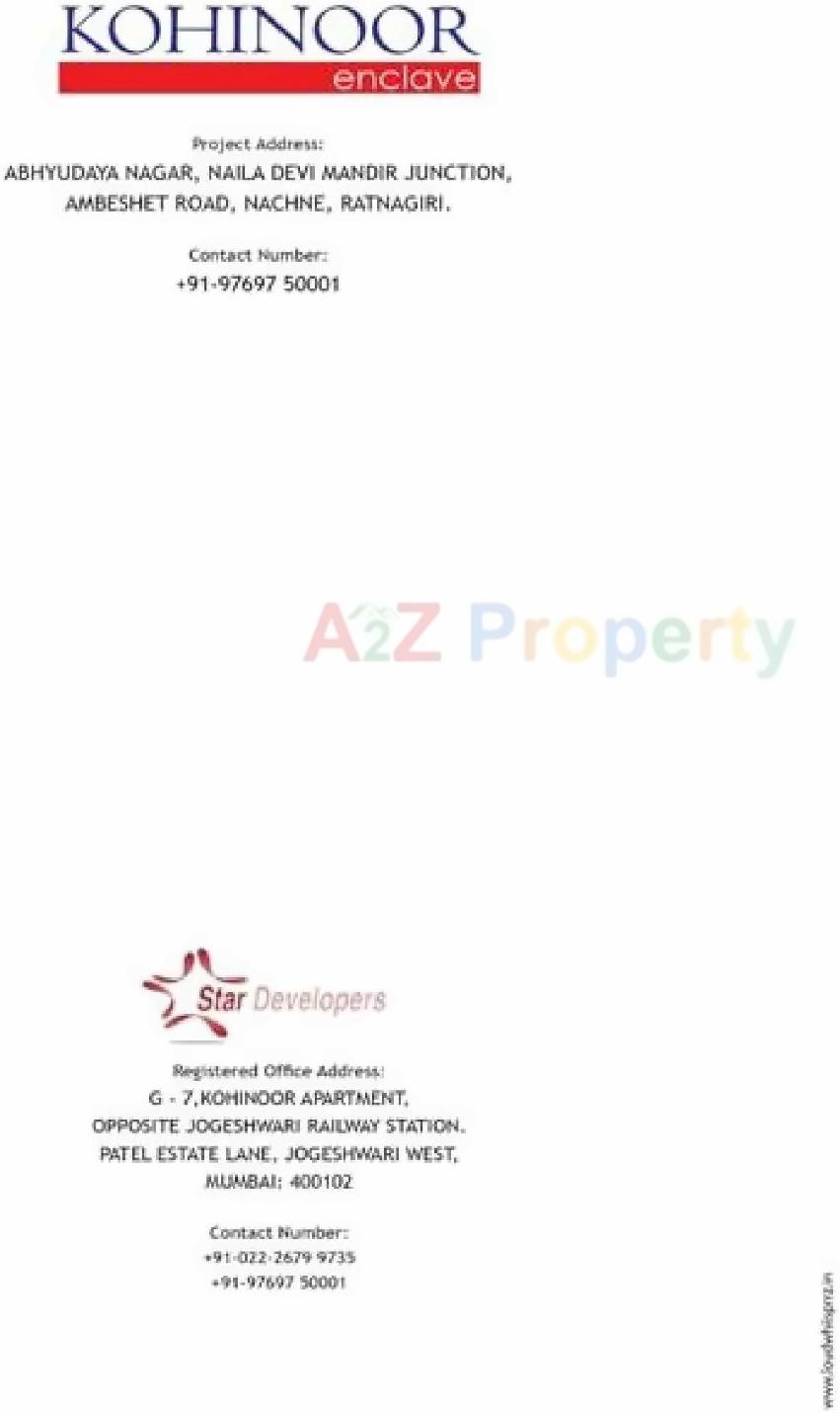  of real estate project Kohinoor Enclave located at Ambeshet, Ratnagiri, Maharashtra