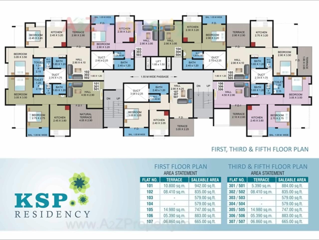 Layout of real estate project Ksp Residency located at Nachane-ct, Ratnagiri, Maharashtra