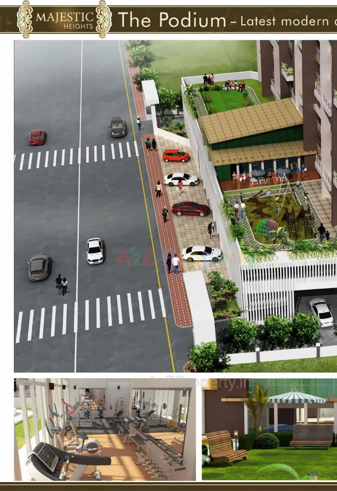 3D Elevation of real estate project Majestic Height located at Dapoli-camp, Ratnagiri, Maharashtra