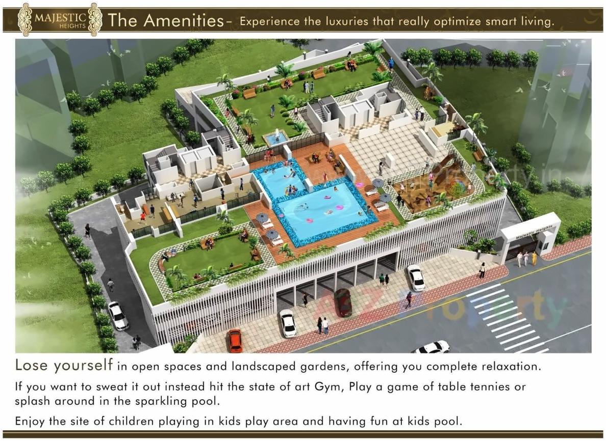 3D Elevation of real estate project Majestic Height located at Dapoli-camp, Ratnagiri, Maharashtra