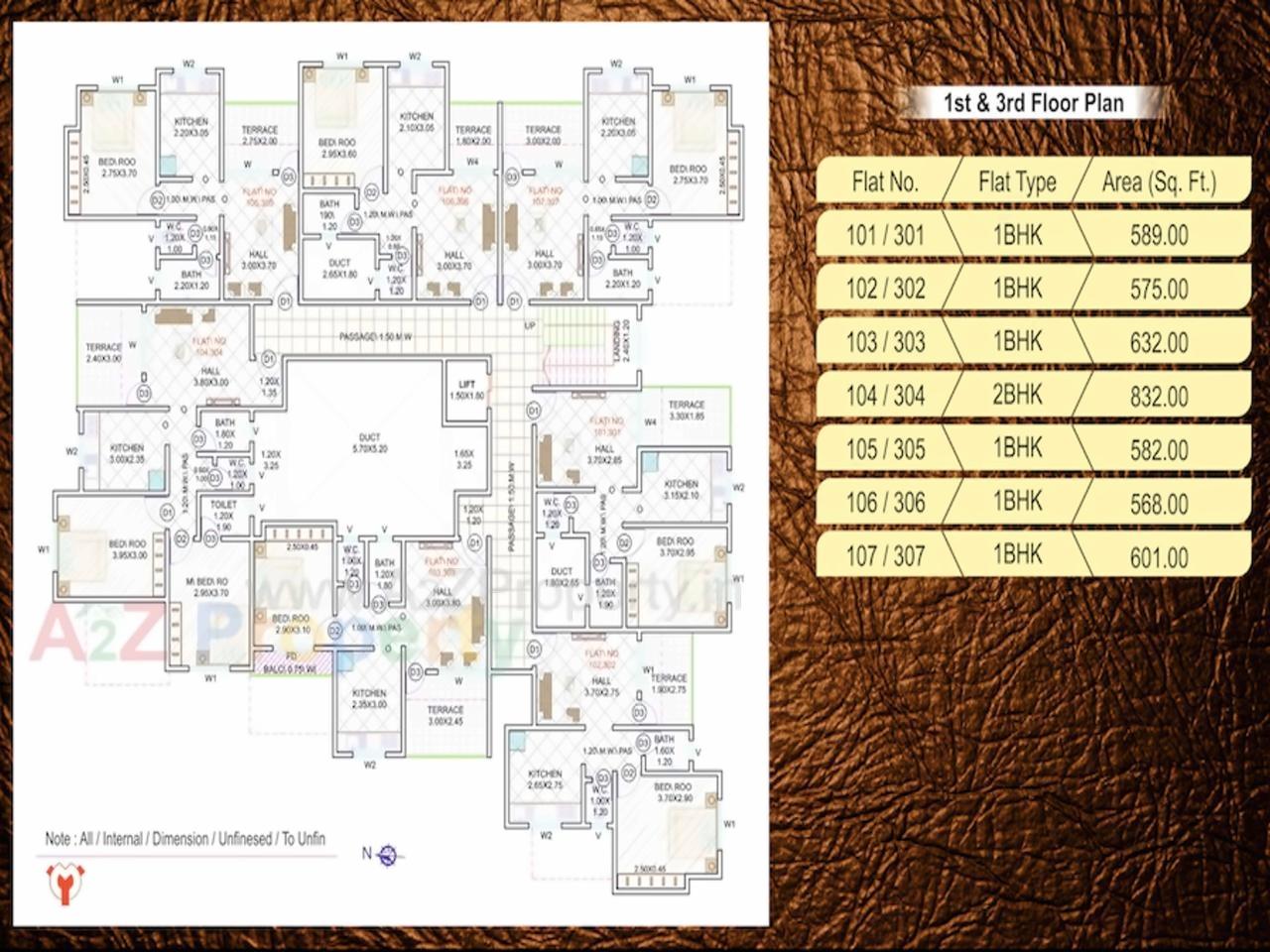 Layout of real estate project Shree Swami Samarth Heights located at Nachane-ct, Ratnagiri, Maharashtra