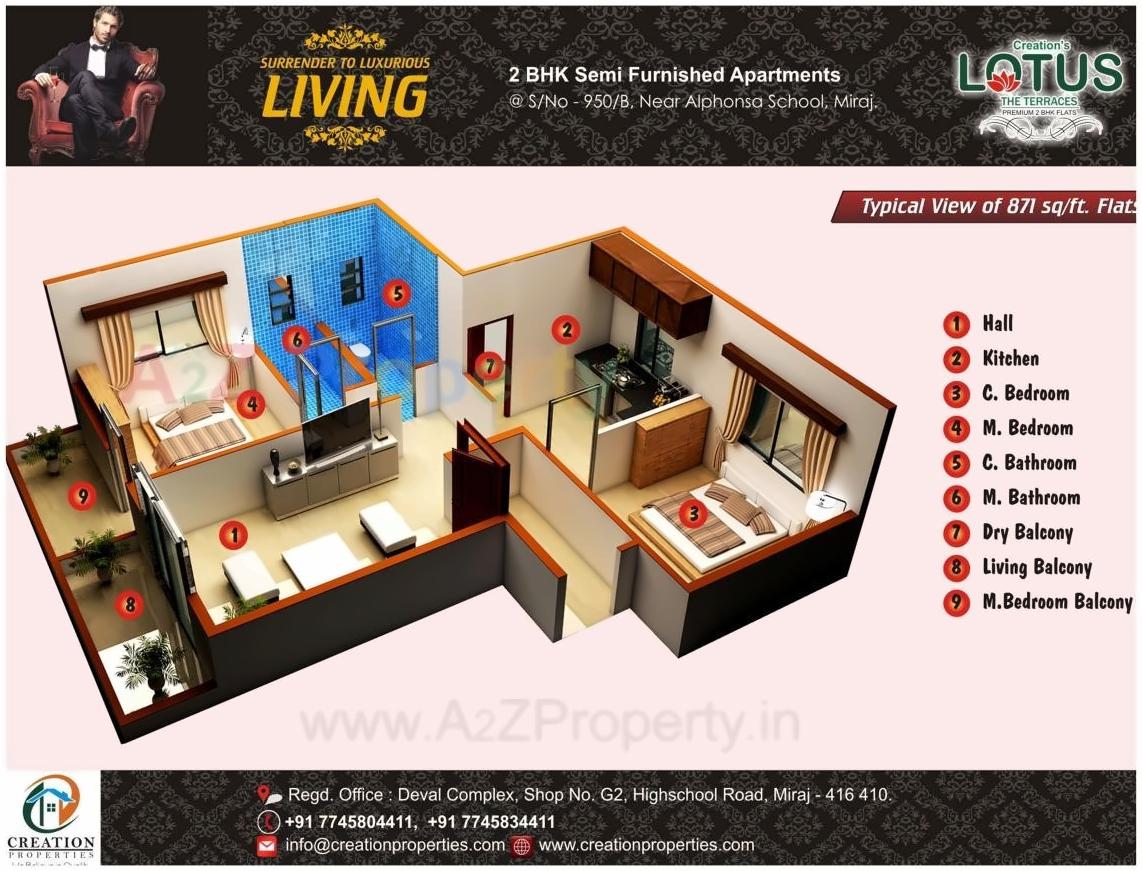  of real estate project Lotus located at Sangli-miraj-kupwad-m-corp, Sangli, Maharashtra