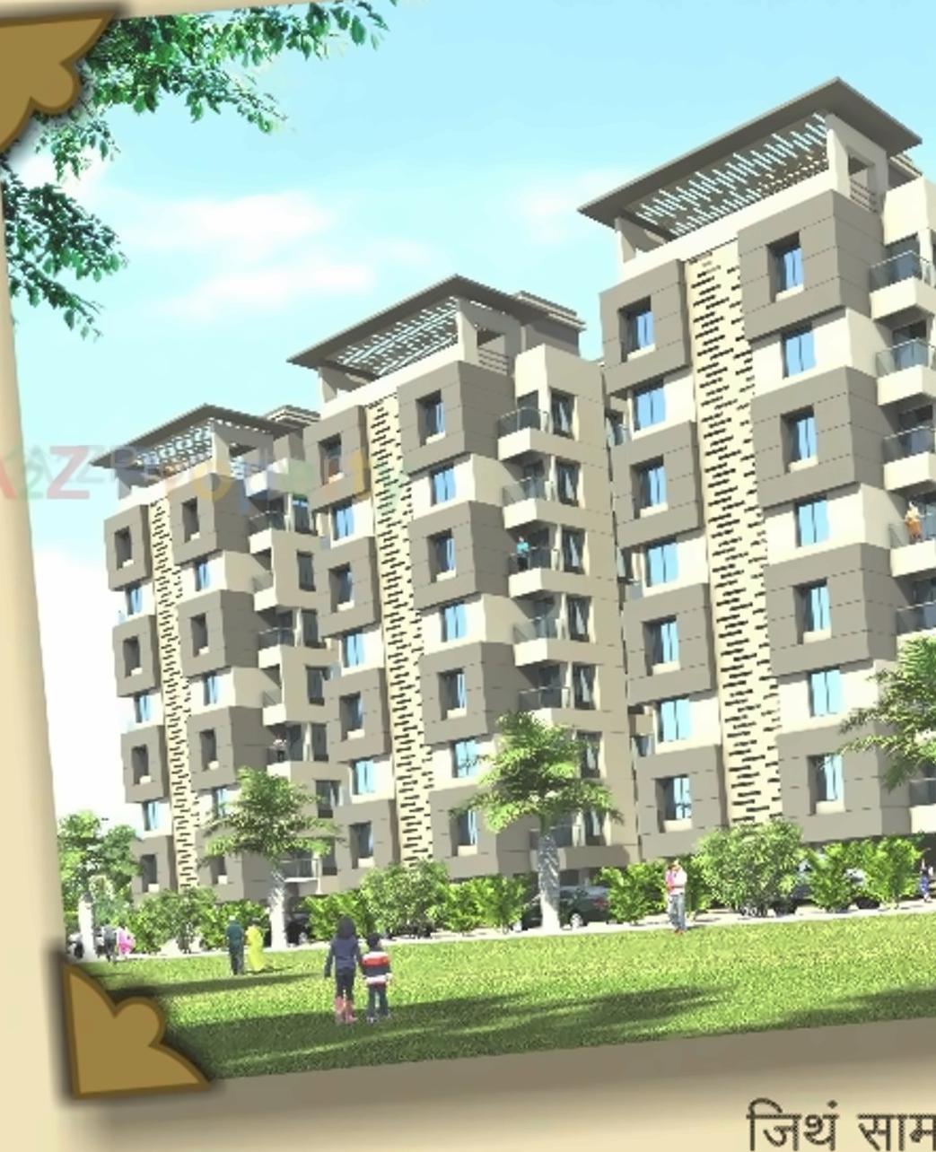 3D Elevation of real estate project Adarsh Krutika located at Saidapur, Satara, Maharashtra