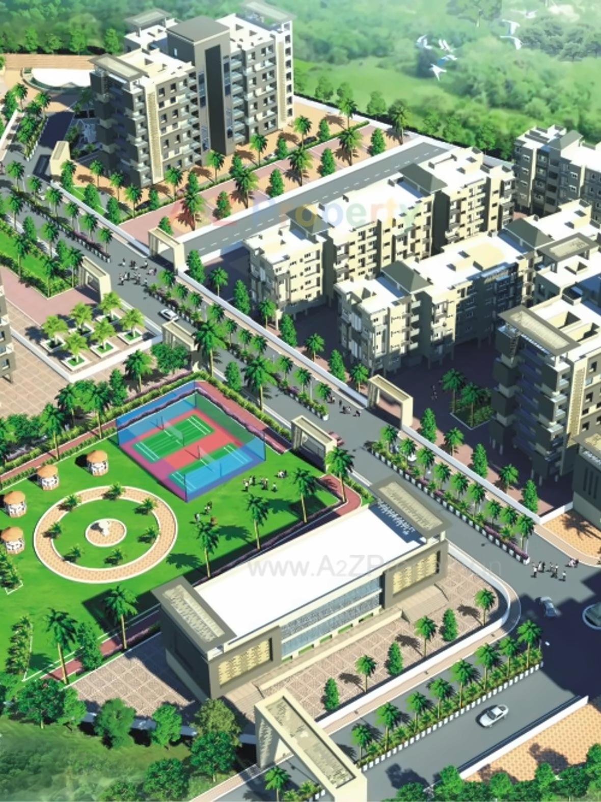 3D Elevation of real estate project Adarsh Krutika located at Saidapur, Satara, Maharashtra