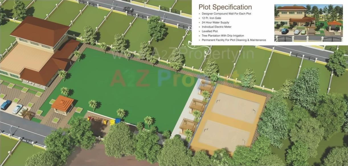 3D Elevation of real estate project Anandrajyam located at Ahire, Satara, Maharashtra