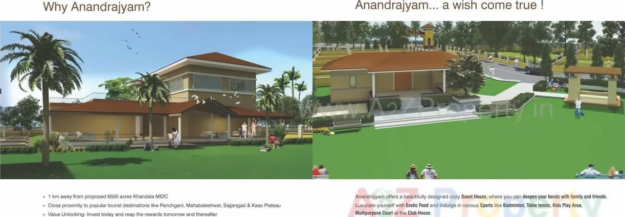 3D Elevation of real estate project Anandrajyam located at Ahire, Satara, Maharashtra