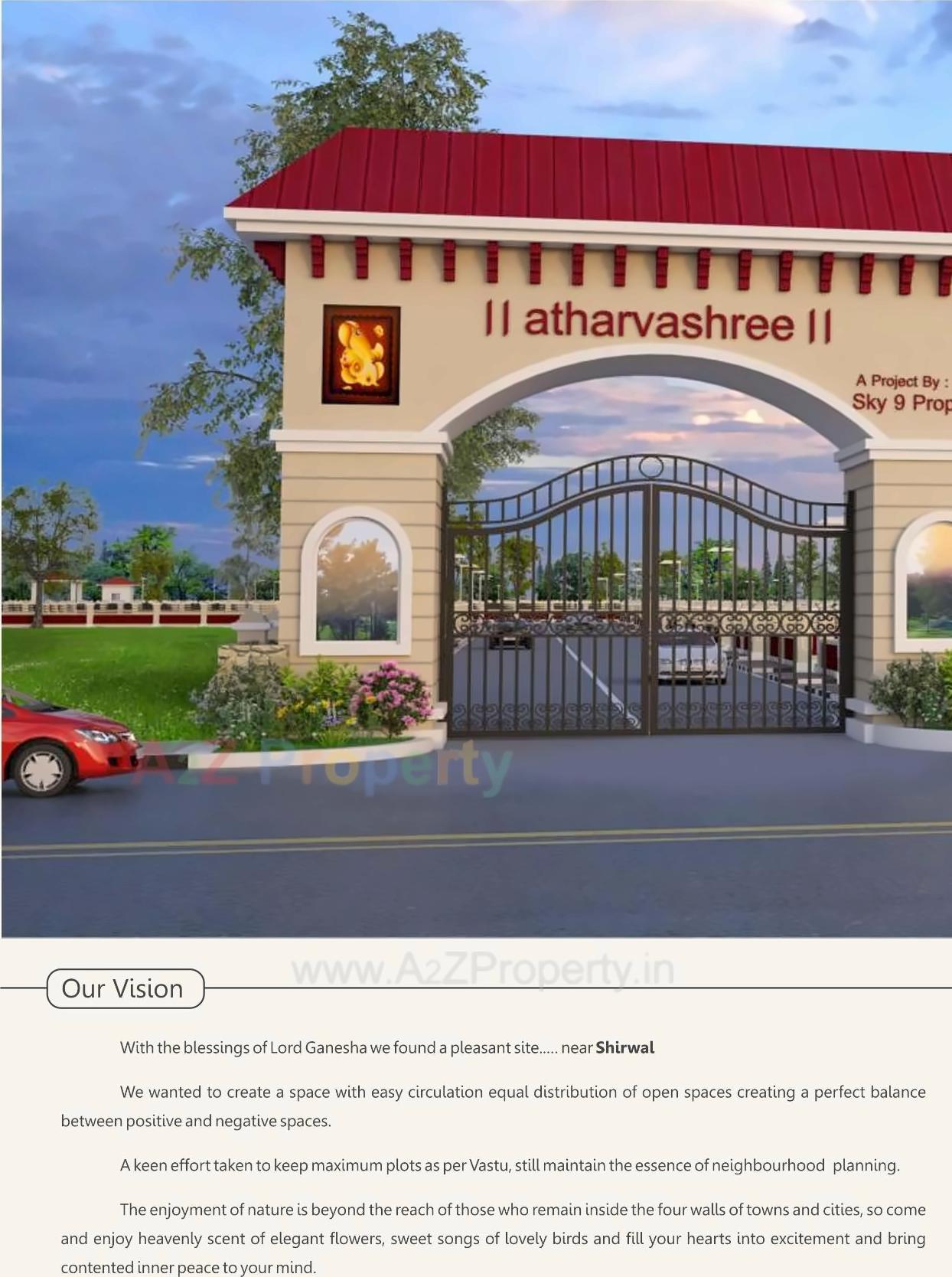 3D Elevation of real estate project Atharvashree located at Vadgaon, Satara, Maharashtra