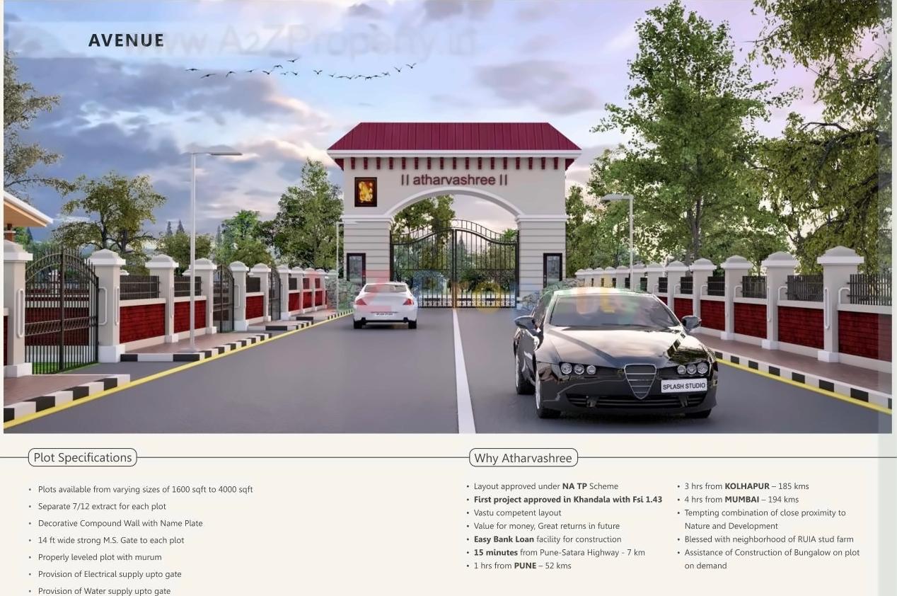 3D Elevation of real estate project Atharvashree located at Vadgaon, Satara, Maharashtra