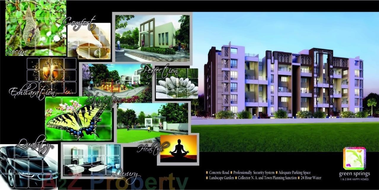 3D Elevation of real estate project Green Springs located at Wai-rural, Satara, Maharashtra