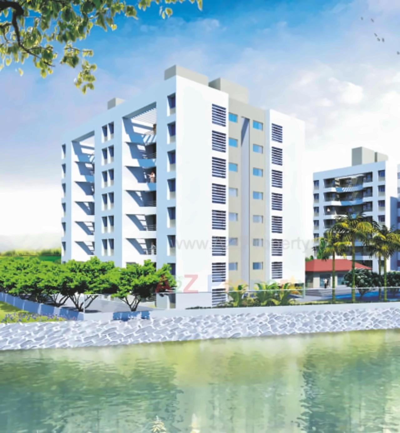 3D Elevation of real estate project Lake Palace located at Shirwal, Satara, Maharashtra