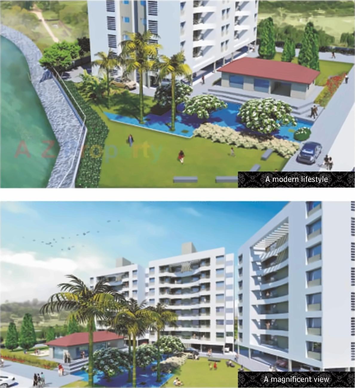 3D Elevation of real estate project Lake Palace located at Shirwal, Satara, Maharashtra