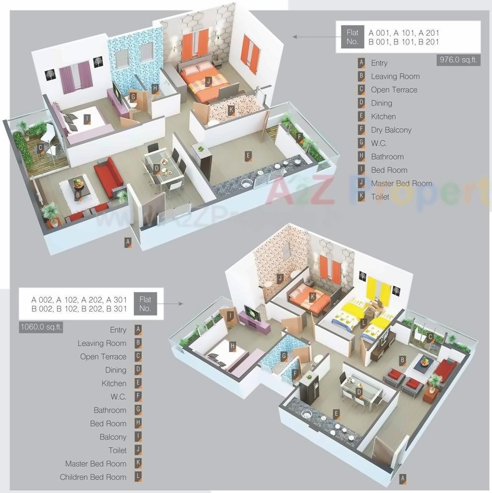 Layout of real estate project Om Sai Pride located at Malkapur-np, Satara, Maharashtra
