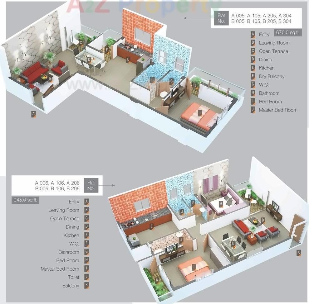 Layout of real estate project Om Sai Pride located at Malkapur-np, Satara, Maharashtra