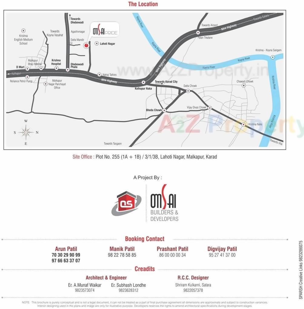  of real estate project Om Sai Pride located at Malkapur-np, Satara, Maharashtra