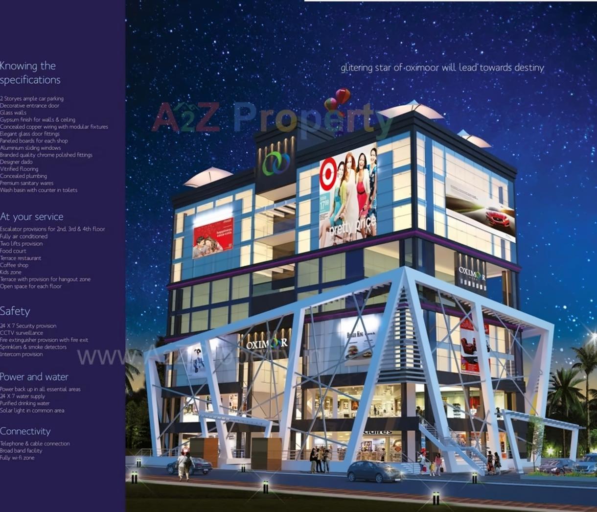 3D Elevation of real estate project Oximoor Hub located at Malkapur-np, Satara, Maharashtra