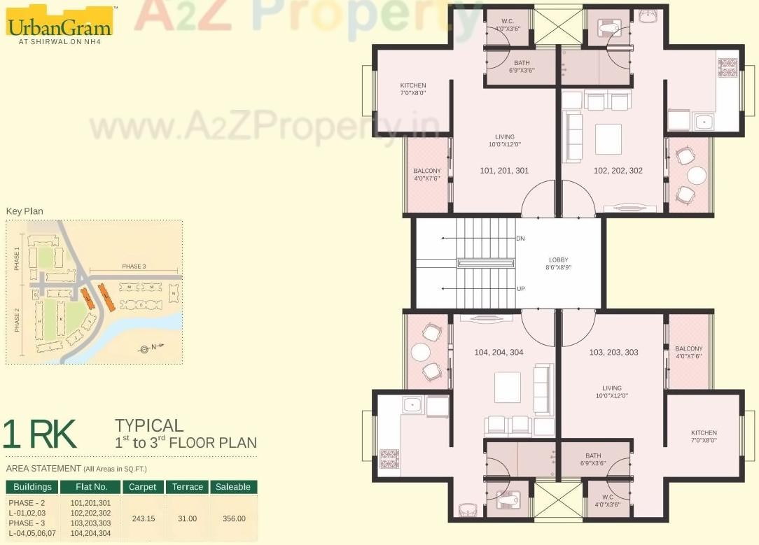 Layout of real estate project Urbangram Shirwal located at Dhangarwadi, Satara, Maharashtra