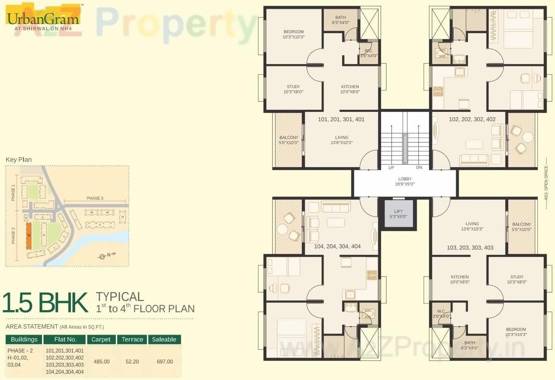 Layout of real estate project Urbangram Shirwal located at Dhangarwadi, Satara, Maharashtra