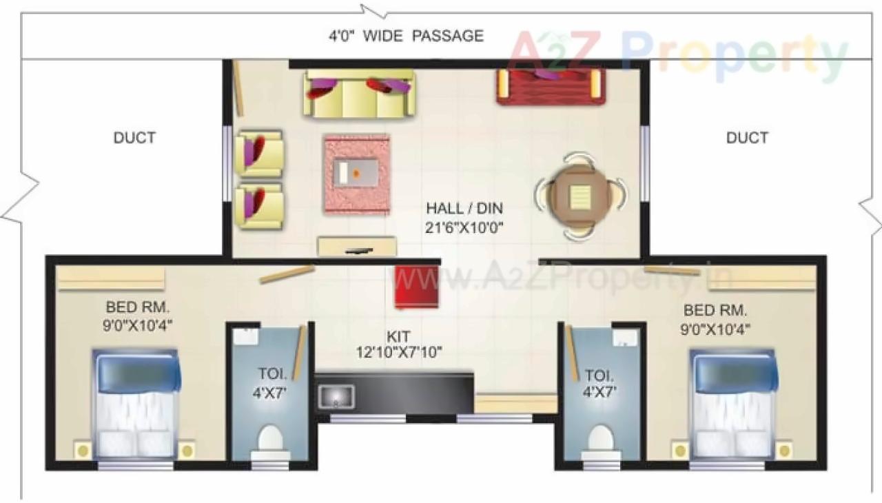 Layout of real estate project Vimal Vishwa located at Satara, Satara, Maharashtra