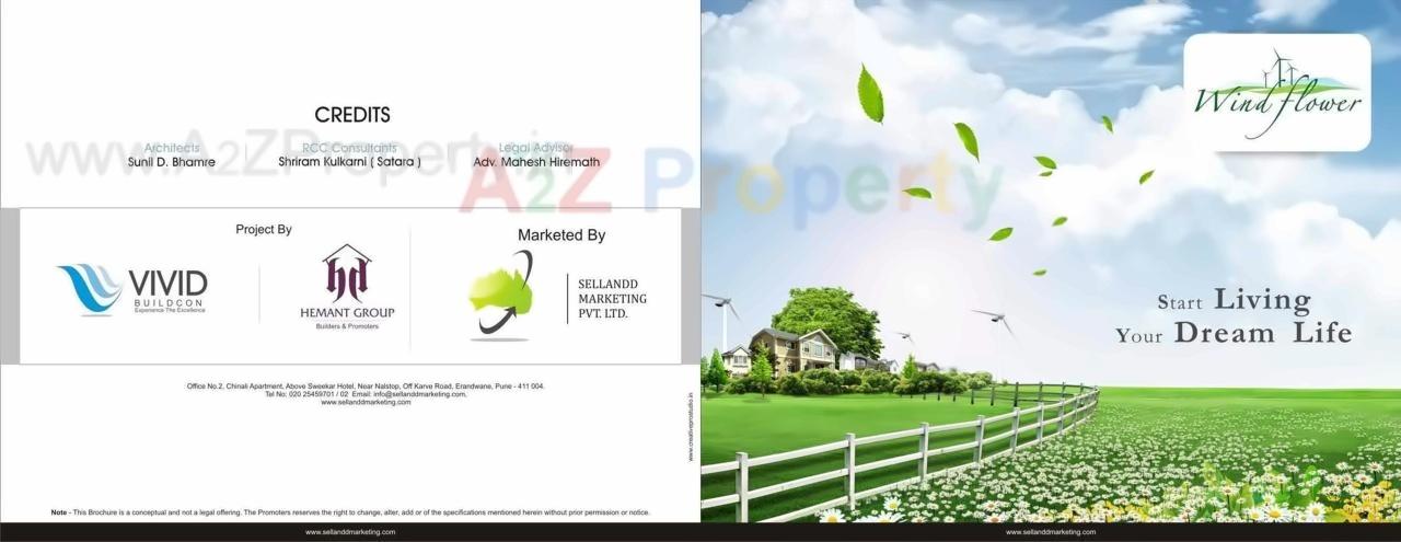  of real estate project Wind Flower located at Kawathe, Satara, Maharashtra
