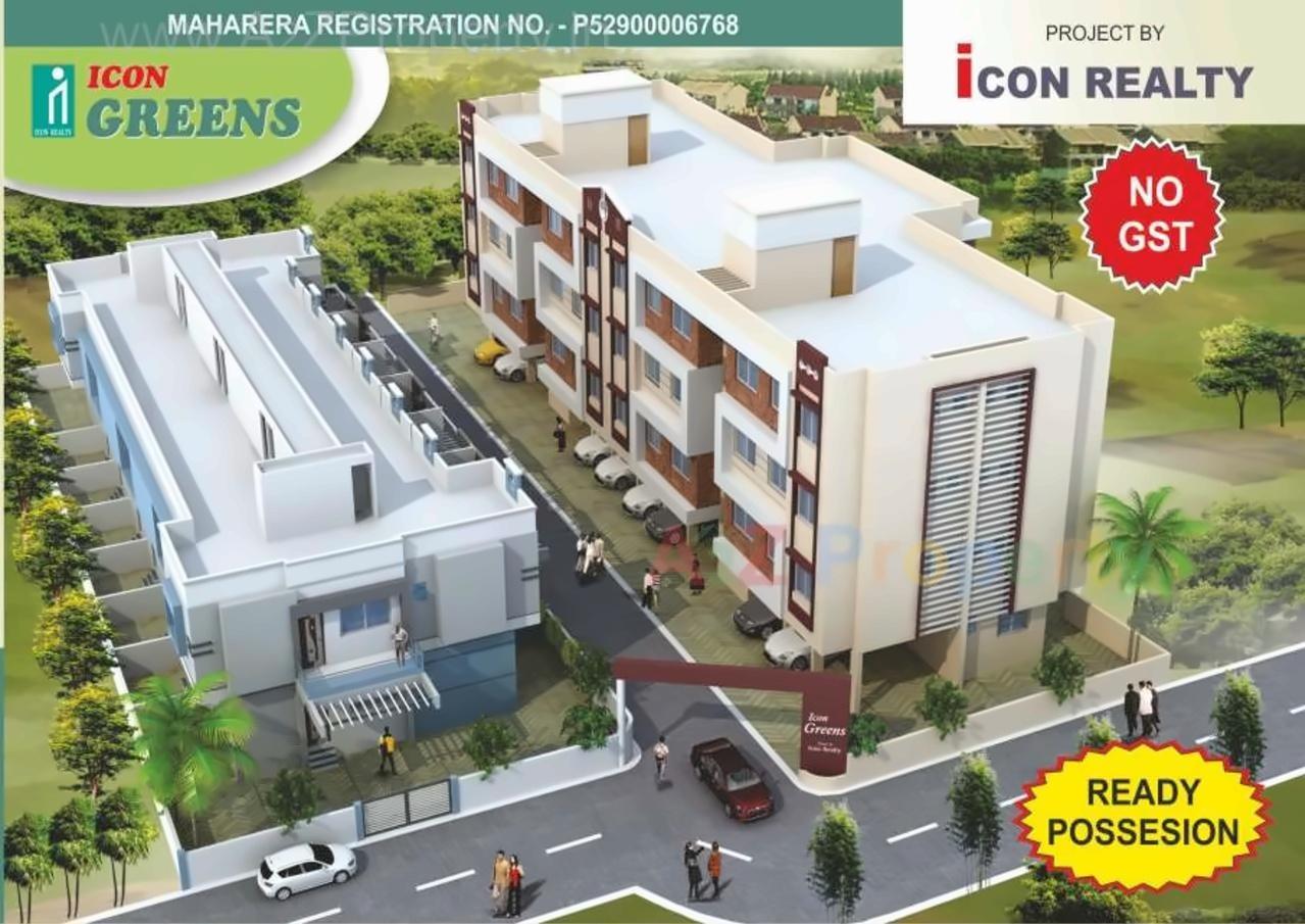 3D Elevation of real estate project Icon Greens located at Kudal-ct, Sindhudurg, Maharashtra