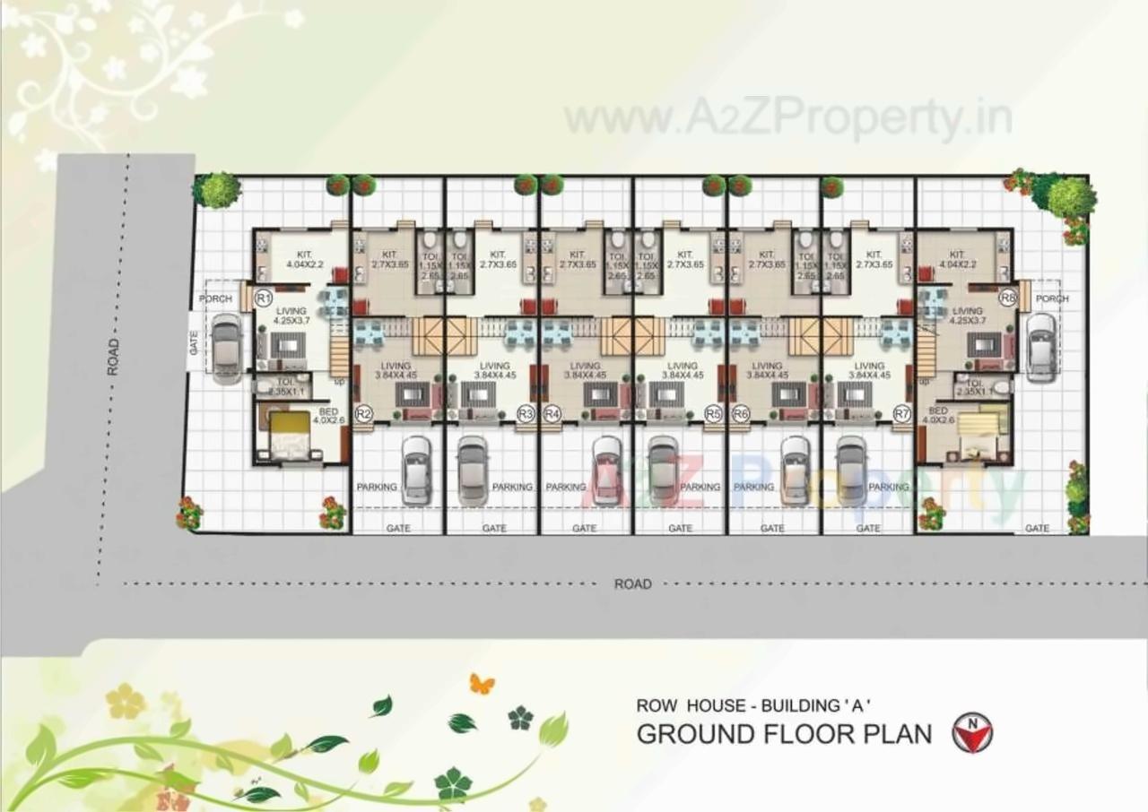Layout of real estate project Icon Greens located at Kudal-ct, Sindhudurg, Maharashtra