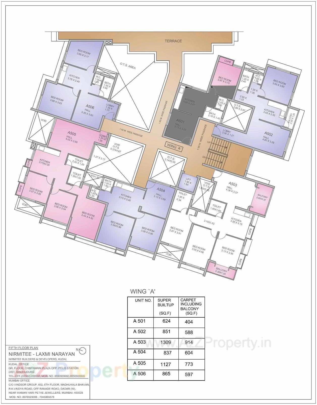 Layout of real estate project Nirmitee Laxminarayan located at Kudal-ct, Sindhudurg, Maharashtra
