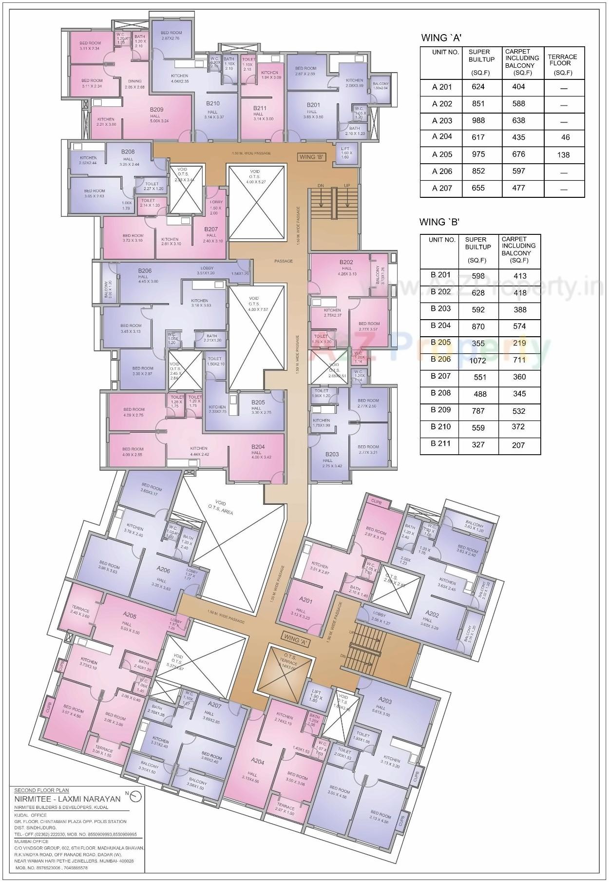 Layout of real estate project Nirmitee Laxminarayan located at Kudal-ct, Sindhudurg, Maharashtra