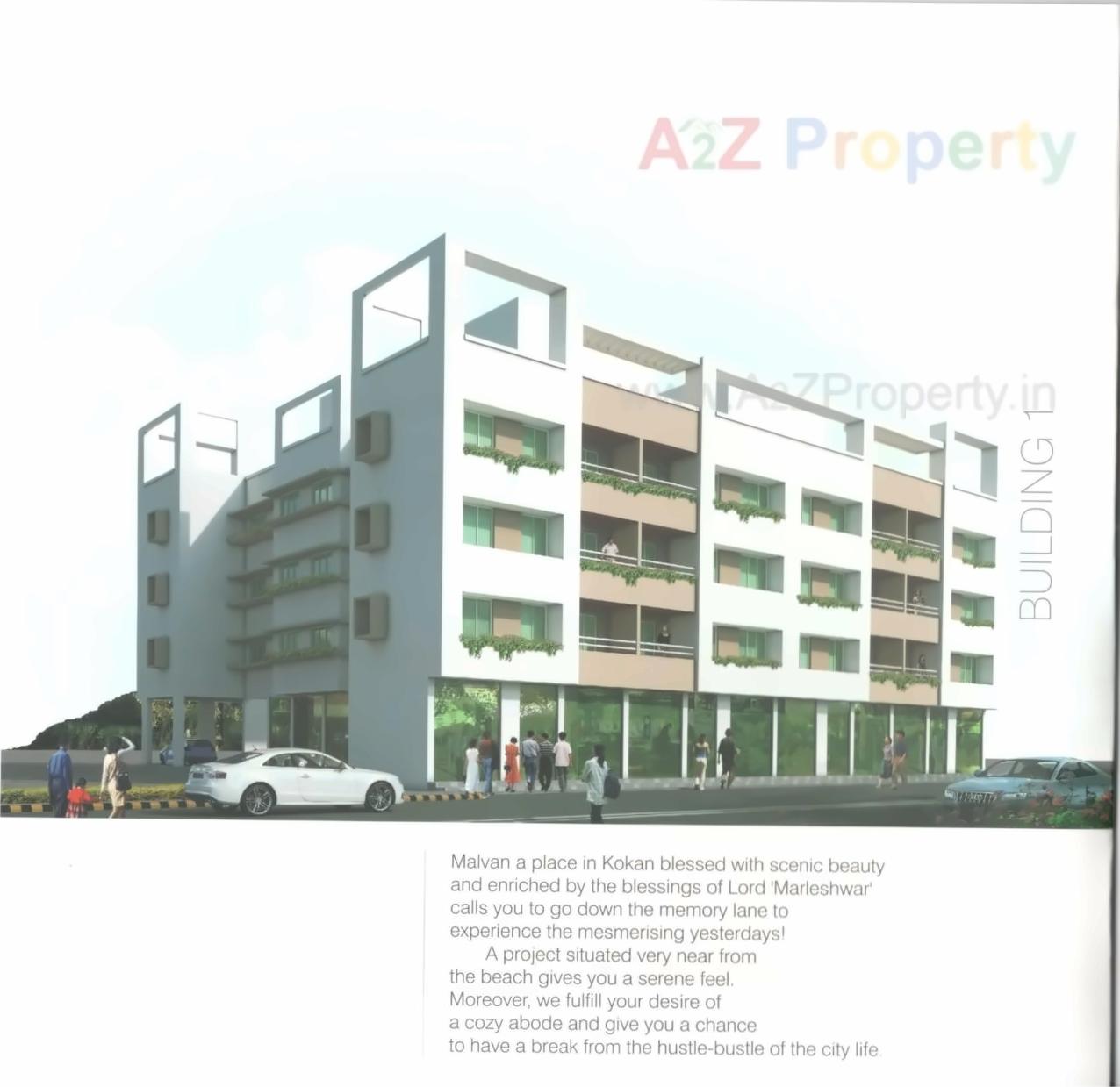 3D Elevation of real estate project Pride Signature located at Malwan-m-cl, Sindhudurg, Maharashtra