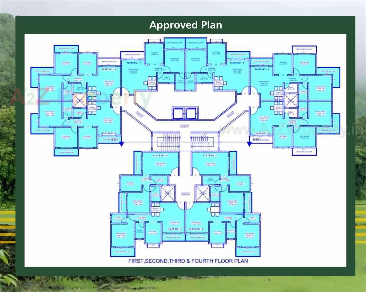 Layout of real estate project Raviraj Coral located at Kankavali, Sindhudurg, Maharashtra