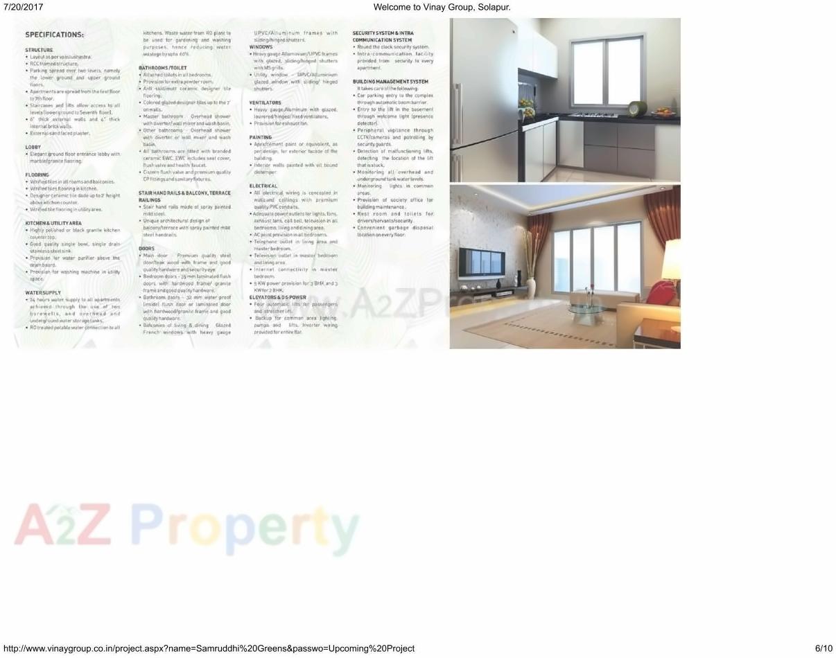  of real estate project Samruddhi Greens located at Solapur-m-corp, Solapur, Maharashtra