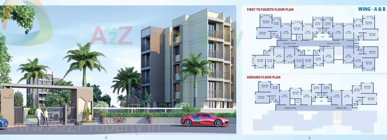 3D Elevation of real estate project Aashray Aanand located at Ambarnath-r, Thane, Maharashtra