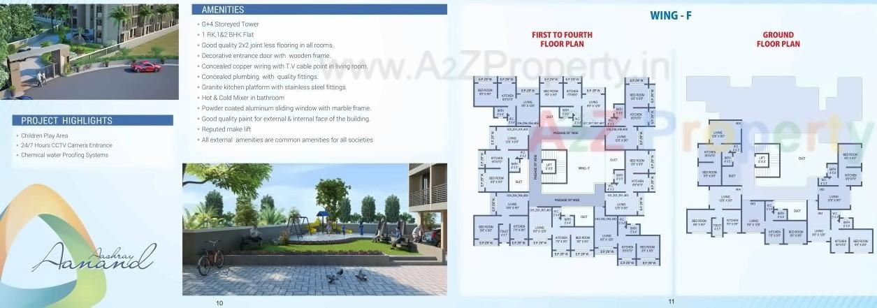 Layout of real estate project Aashray Aanand located at Ambarnath-r, Thane, Maharashtra