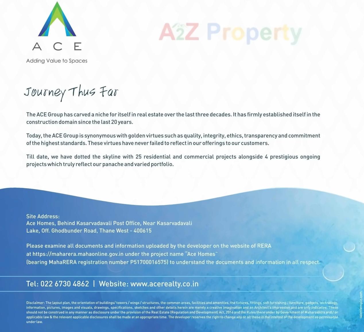  of real estate project Ace Homes located at Thane-m-corp, Thane, Maharashtra