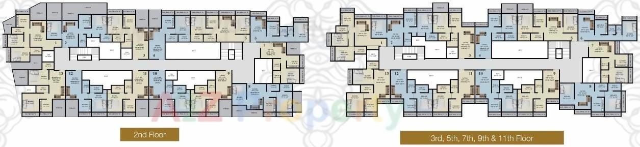 Layout of real estate project Aditya Platinum located at Badlapur-m-cl, Thane, Maharashtra